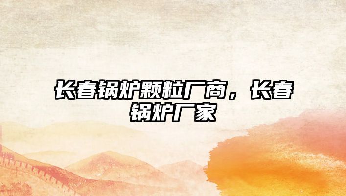 長(zhǎng)春鍋爐顆粒廠商，長(zhǎng)春鍋爐廠家