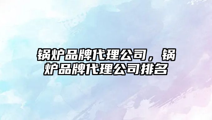 鍋爐品牌代理公司，鍋爐品牌代理公司排名