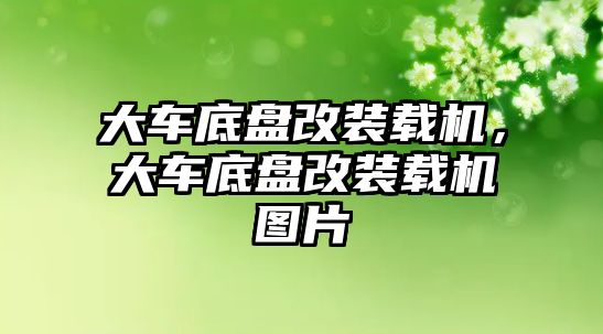 大車底盤改裝載機，大車底盤改裝載機圖片