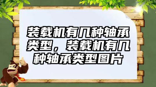 裝載機有幾種軸承類型，裝載機有幾種軸承類型圖片