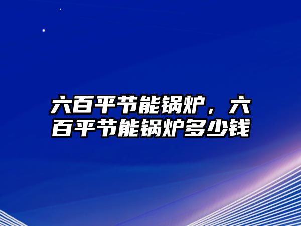 六百平節(jié)能鍋爐，六百平節(jié)能鍋爐多少錢