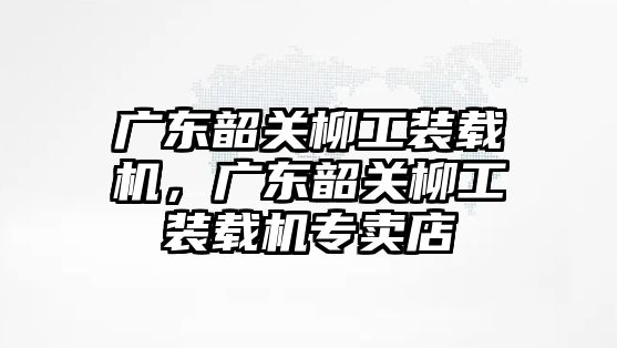 廣東韶關(guān)柳工裝載機，廣東韶關(guān)柳工裝載機專賣店