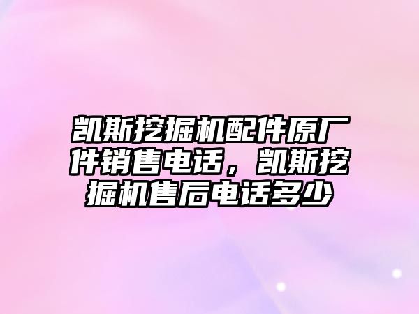 凱斯挖掘機(jī)配件原廠件銷售電話，凱斯挖掘機(jī)售后電話多少