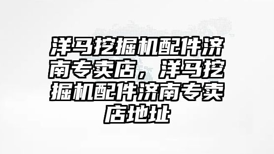 洋馬挖掘機配件濟南專賣店，洋馬挖掘機配件濟南專賣店地址