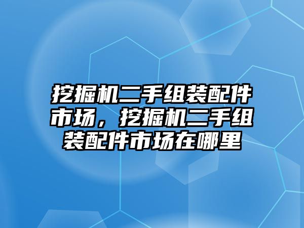 挖掘機二手組裝配件市場，挖掘機二手組裝配件市場在哪里