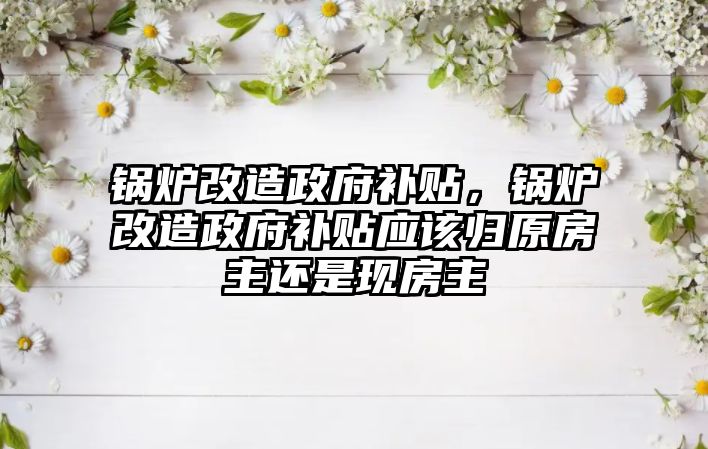 鍋爐改造政府補貼，鍋爐改造政府補貼應(yīng)該歸原房主還是現(xiàn)房主