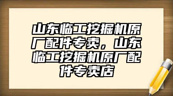 山東臨工挖掘機原廠配件專賣，山東臨工挖掘機原廠配件專賣店