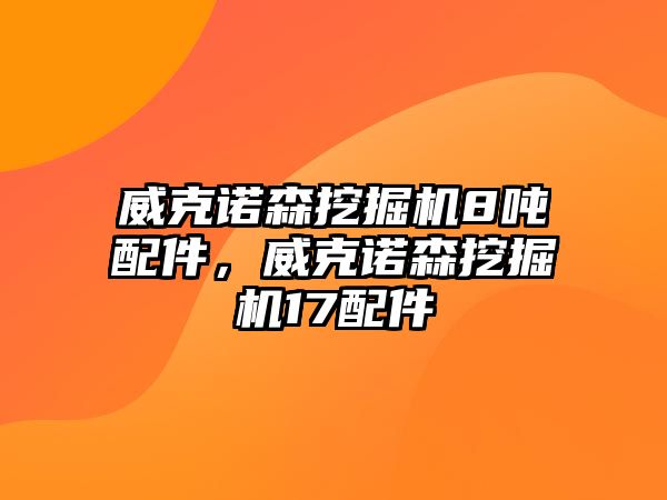 威克諾森挖掘機(jī)8噸配件，威克諾森挖掘機(jī)17配件