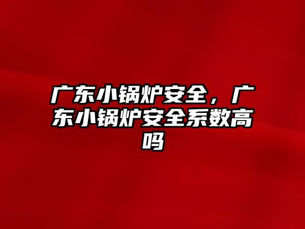 廣東小鍋爐安全，廣東小鍋爐安全系數(shù)高嗎