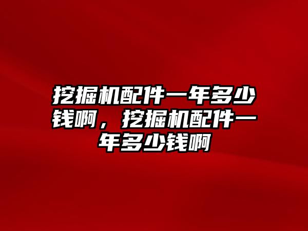 挖掘機配件一年多少錢啊，挖掘機配件一年多少錢啊