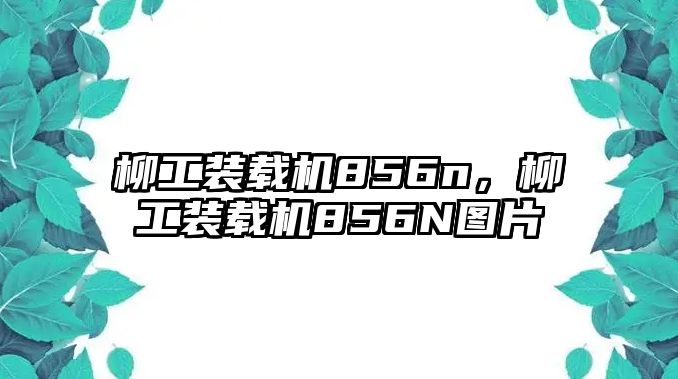 柳工裝載機856n，柳工裝載機856N圖片