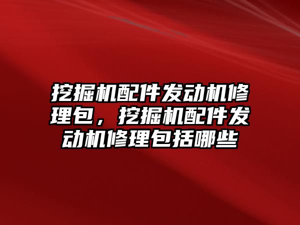 挖掘機配件發(fā)動機修理包，挖掘機配件發(fā)動機修理包括哪些