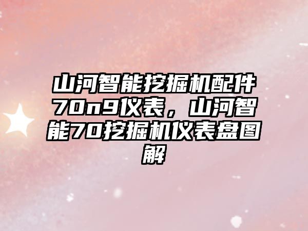 山河智能挖掘機(jī)配件70n9儀表，山河智能70挖掘機(jī)儀表盤圖解