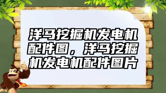 洋馬挖掘機發(fā)電機配件圖，洋馬挖掘機發(fā)電機配件圖片