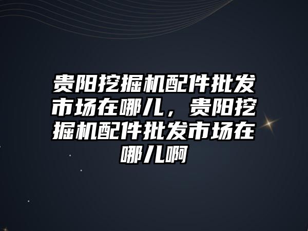 貴陽挖掘機配件批發(fā)市場在哪兒，貴陽挖掘機配件批發(fā)市場在哪兒啊