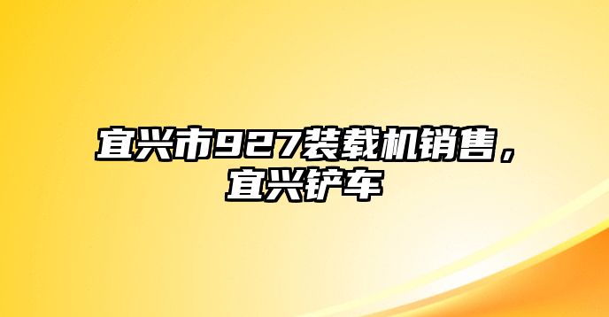 宜興市927裝載機銷售，宜興鏟車