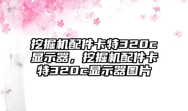 挖掘機配件卡特320c顯示器，挖掘機配件卡特320c顯示器圖片