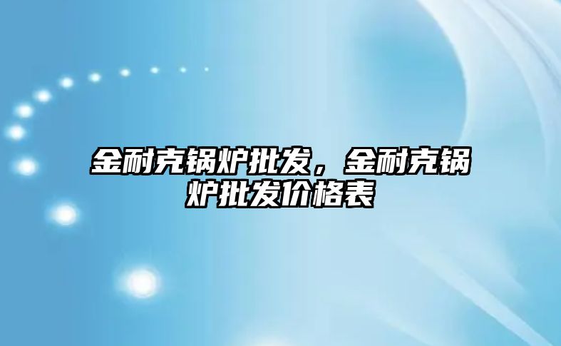 金耐克鍋爐批發(fā)，金耐克鍋爐批發(fā)價格表