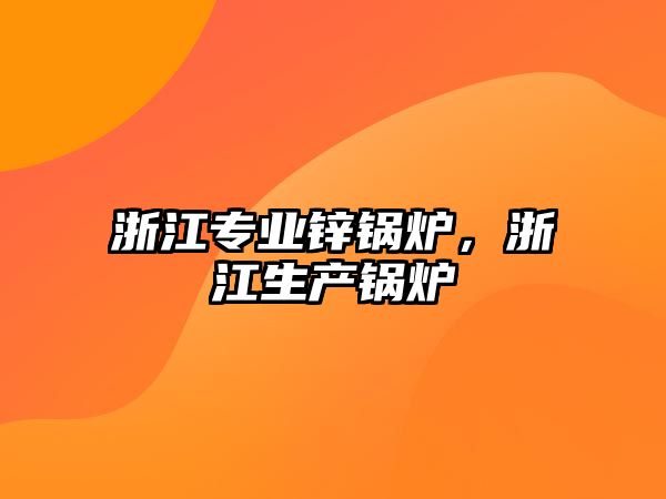 浙江專業(yè)鋅鍋爐，浙江生產(chǎn)鍋爐