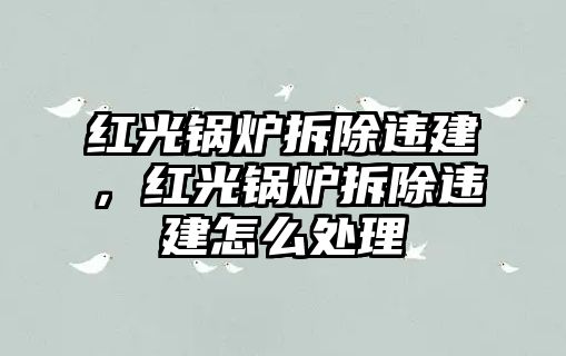 紅光鍋爐拆除違建，紅光鍋爐拆除違建怎么處理