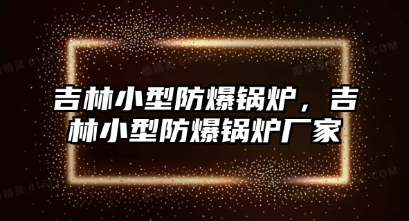 吉林小型防爆鍋爐，吉林小型防爆鍋爐廠家