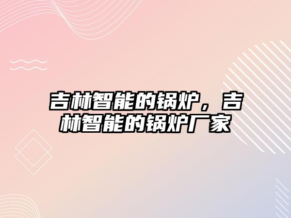 吉林智能的鍋爐，吉林智能的鍋爐廠家