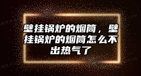 壁掛鍋爐的煙筒，壁掛鍋爐的煙筒怎么不出熱氣了