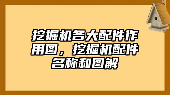 挖掘機各大配件作用圖，挖掘機配件名稱和圖解