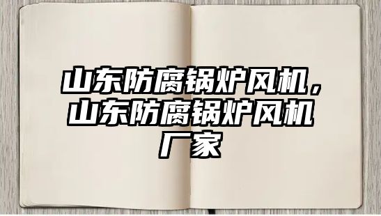 山東防腐鍋爐風(fēng)機，山東防腐鍋爐風(fēng)機廠家